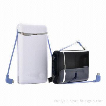 Power Banks with 7,000mAh Capacity, Sized 22 x 82 x 145mm